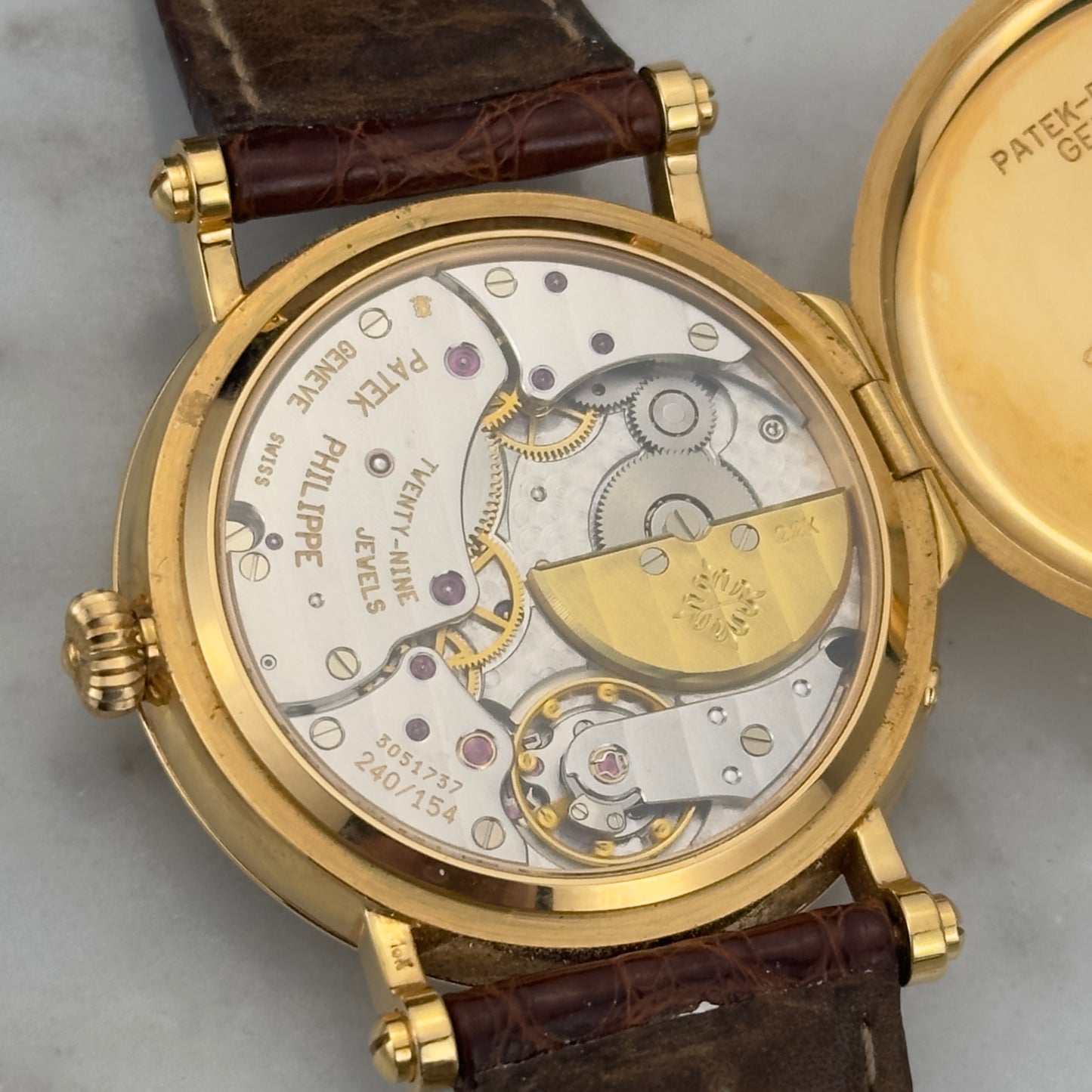 Mid/Late 90's Patek Philippe Moonphase Officer's Watch | 5015J
