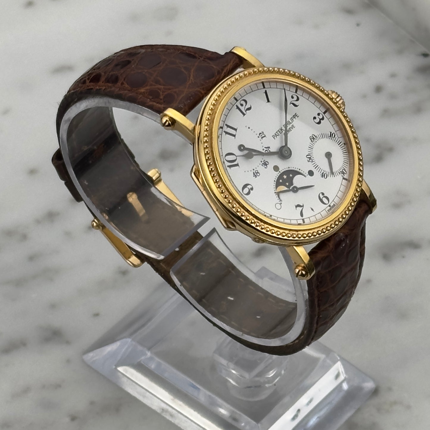 Mid/Late 90's Patek Philippe Moonphase Officer's Watch | 5015J