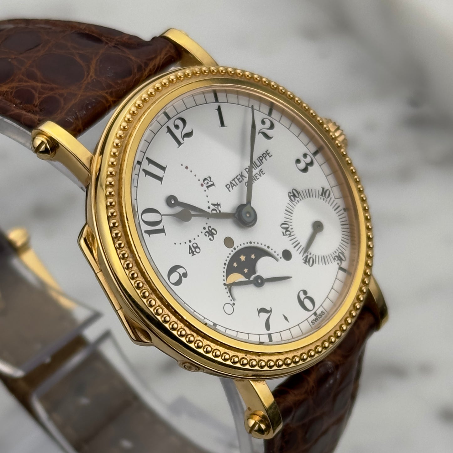 Mid/Late 90's Patek Philippe Moonphase Officer's Watch | 5015J