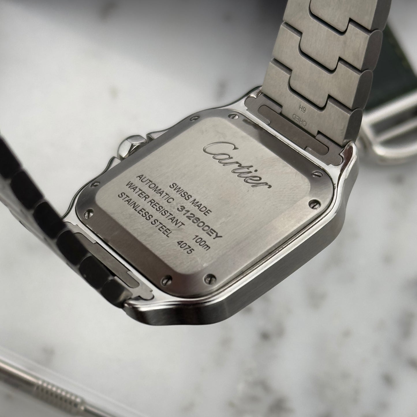 2023 Cartier Santos Medium Green | WSSA0061 | Full Set