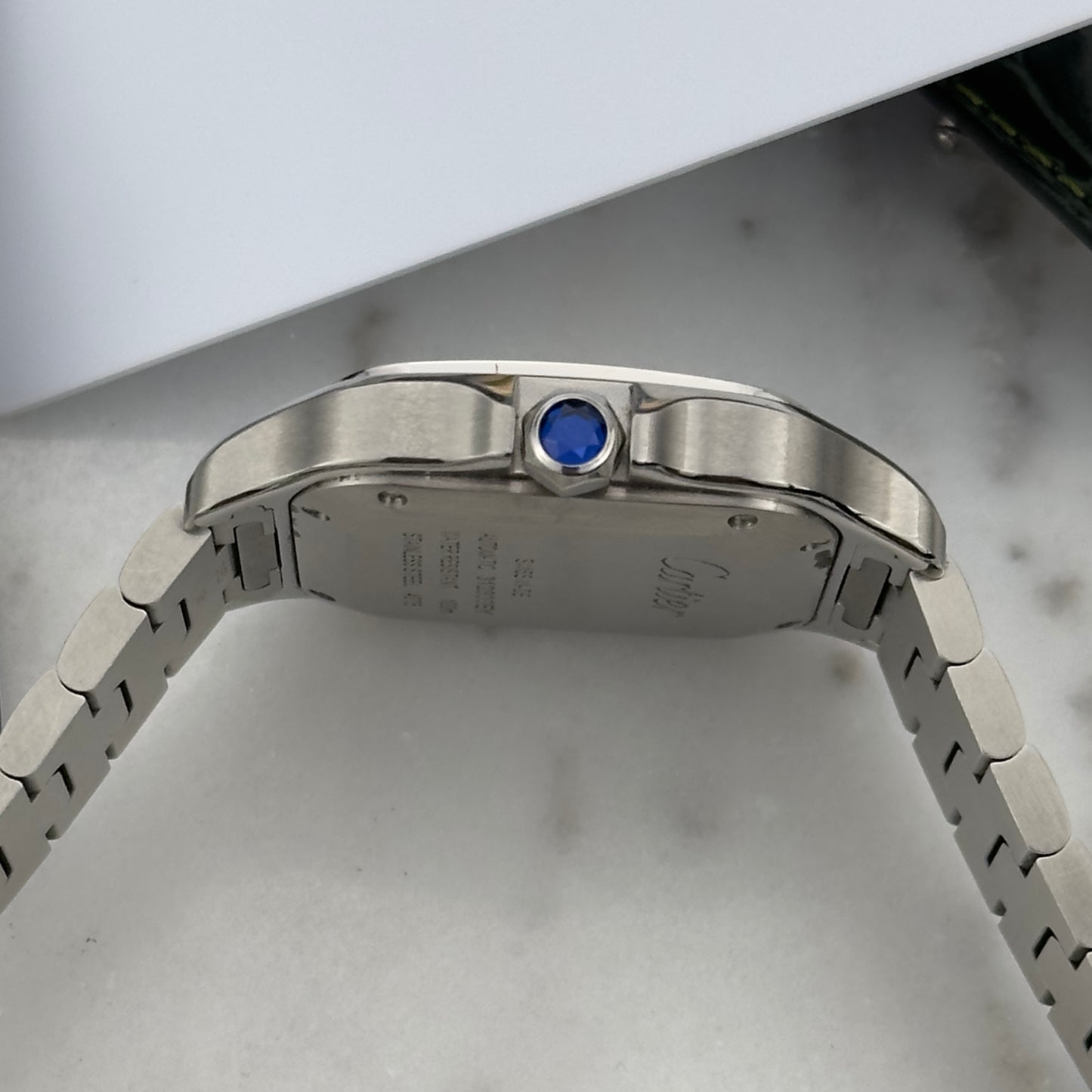 2023 Cartier Santos Medium Green | WSSA0061 | Full Set