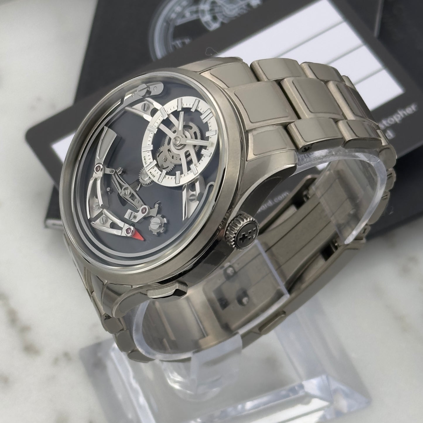 2024 Christopher Ward C1 Bel Canto Nero | C01-41APT2-T00K0-B0 | Full Set