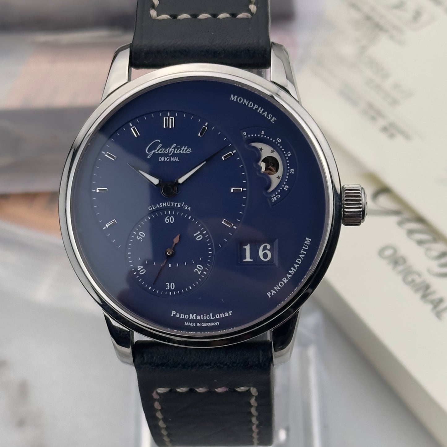 2023 Glashütte Original PanomaticLunar Blue | 1-90-02-46-32-61 | Full Set