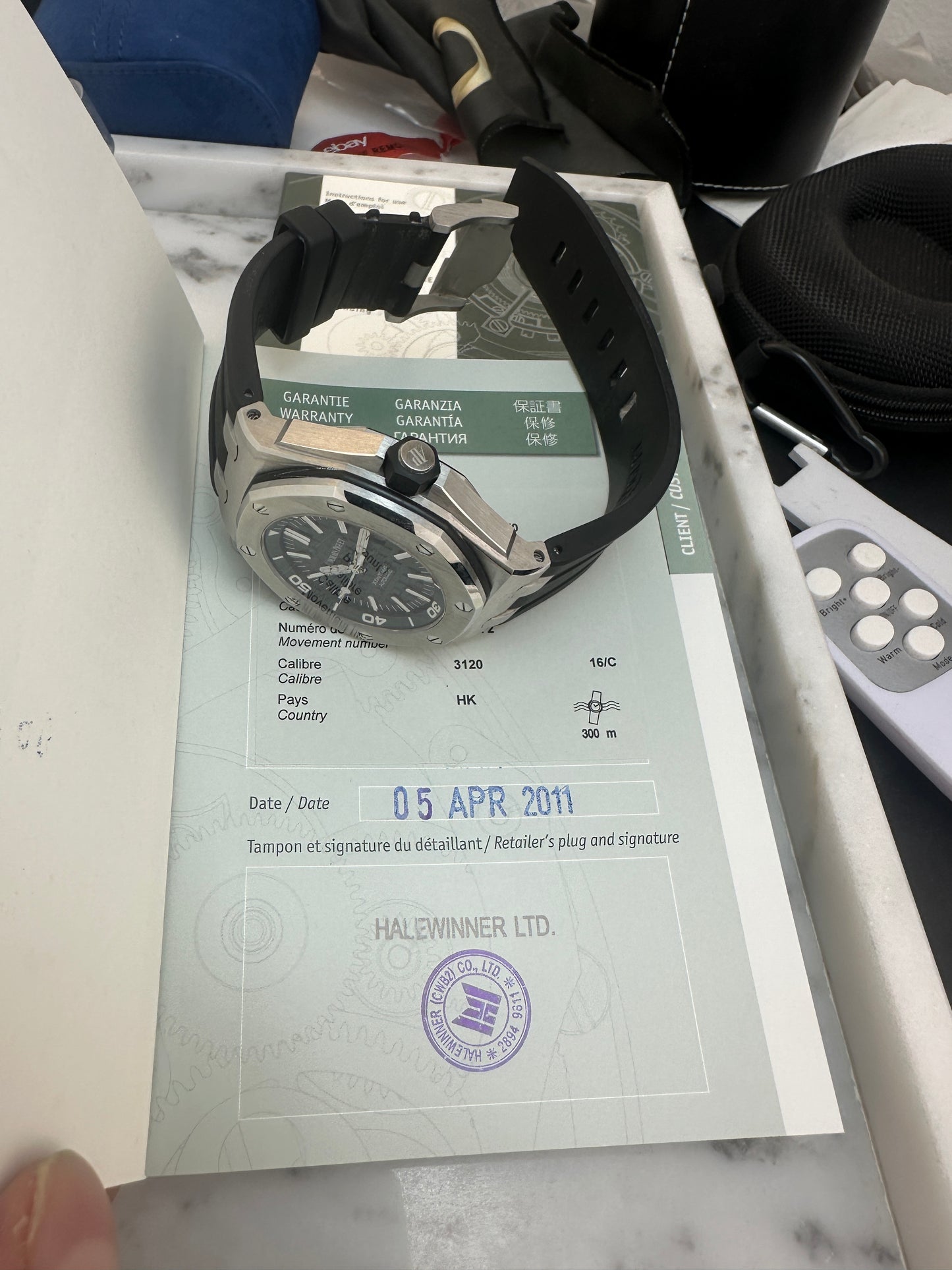 2011 Audemars Piguet Royal Oak Offshore 15703ST.OO.A002CA.01 with papers