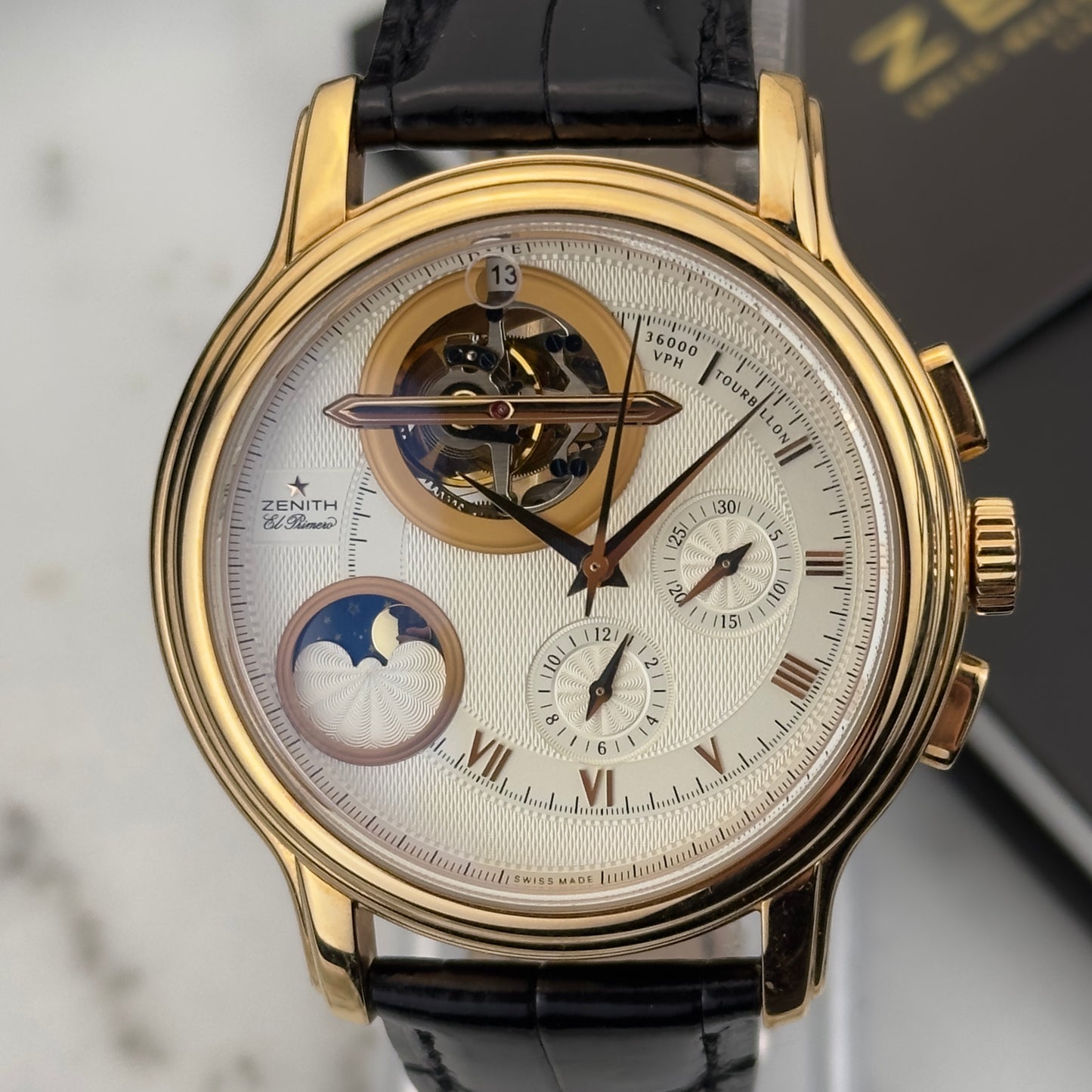 2008 Zenith El Primero Chronomaster Tourbillon Moonphase Rose Gold | 18.1260.4034-02.C505 | Full Set