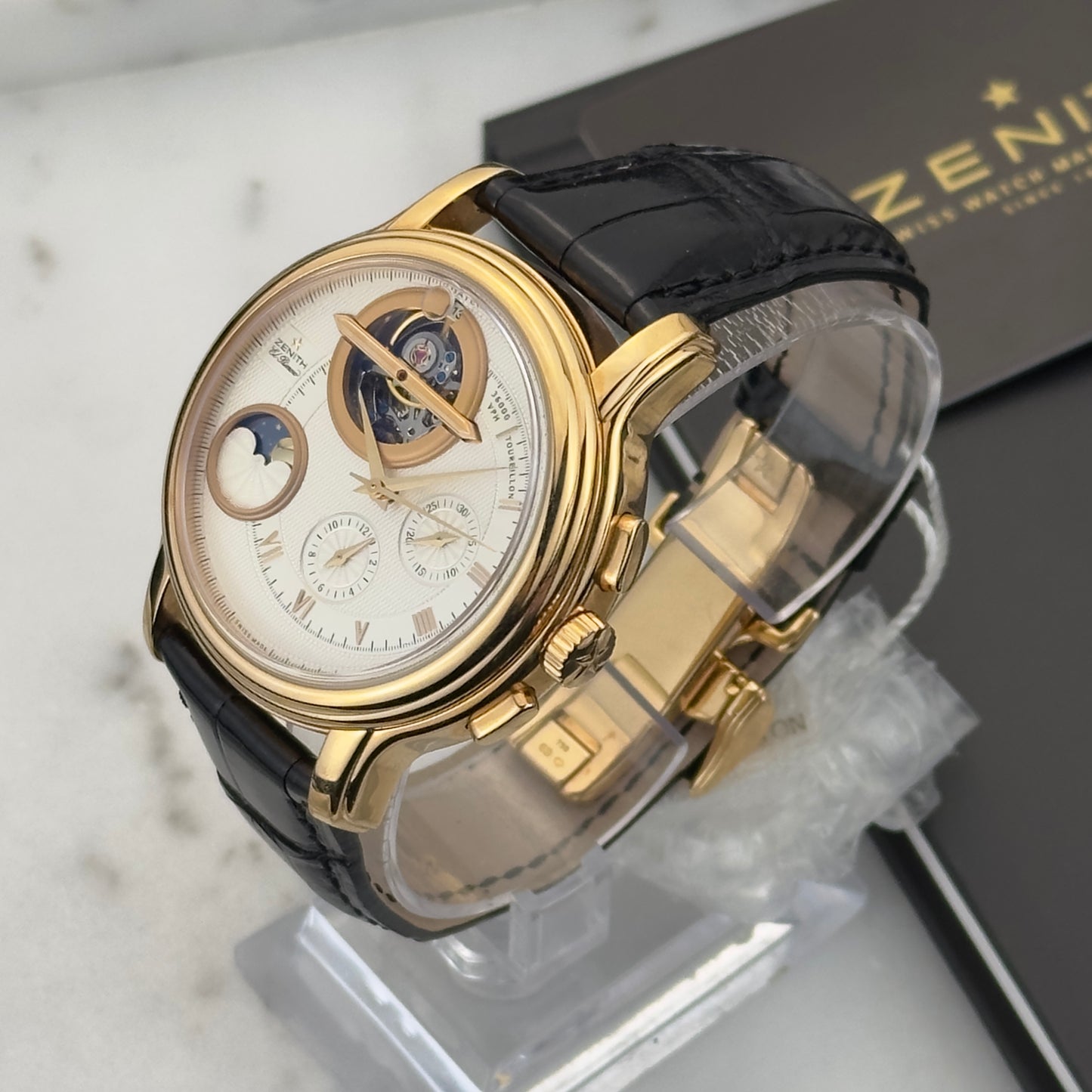 2008 Zenith El Primero Chronomaster Tourbillon Moonphase Rose Gold | 18.1260.4034-02.C505 | Full Set