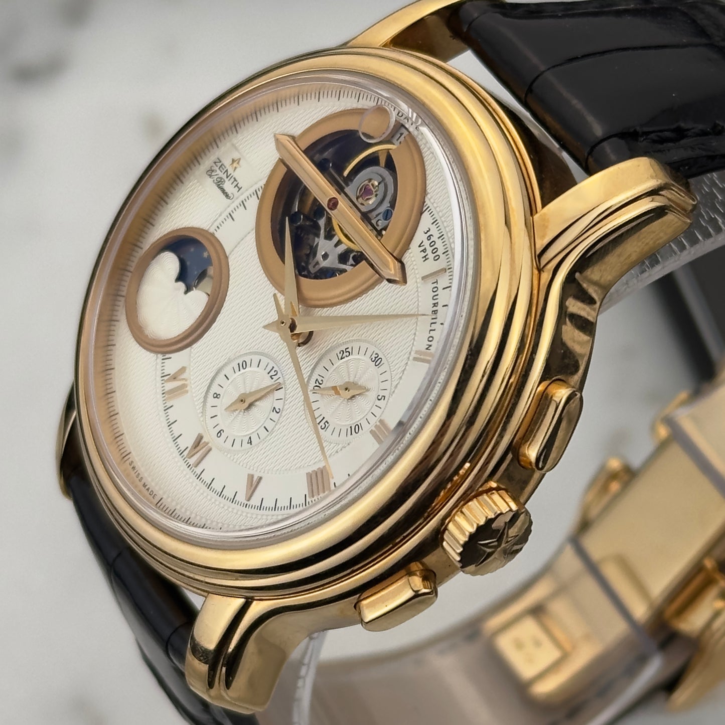 2008 Zenith El Primero Chronomaster Tourbillon Moonphase Rose Gold | 18.1260.4034-02.C505 | Full Set