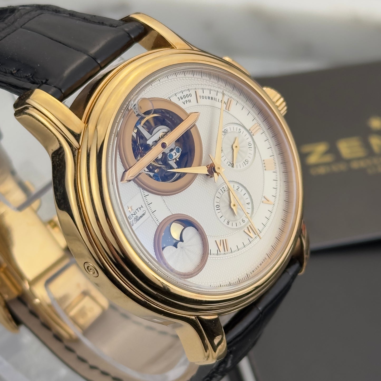 2008 Zenith El Primero Chronomaster Tourbillon Moonphase Rose Gold | 18.1260.4034-02.C505 | Full Set