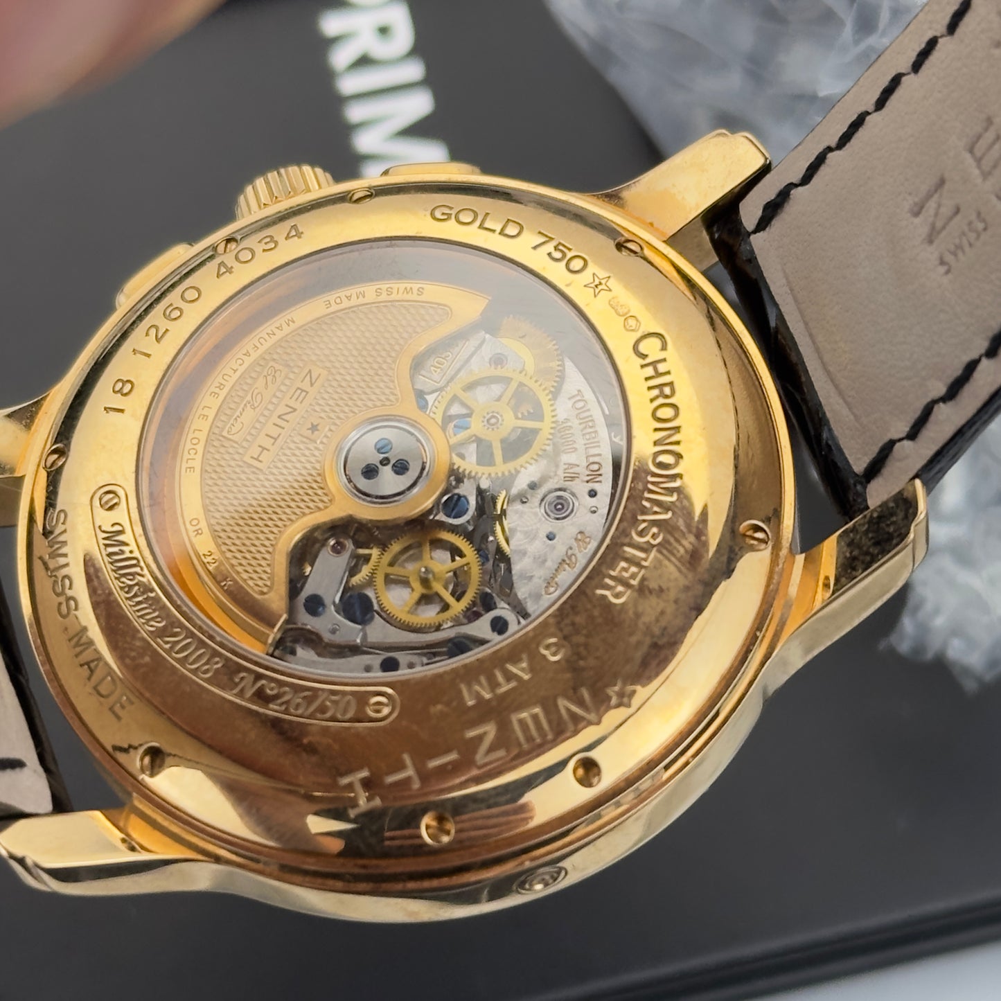 2008 Zenith El Primero Chronomaster Tourbillon Moonphase Rose Gold | 18.1260.4034-02.C505 | Full Set