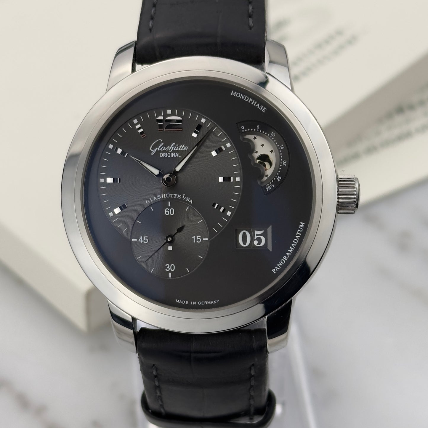 Glashütte Original PanomaticLunar | 1-90-02-36-12-05 | Full Set