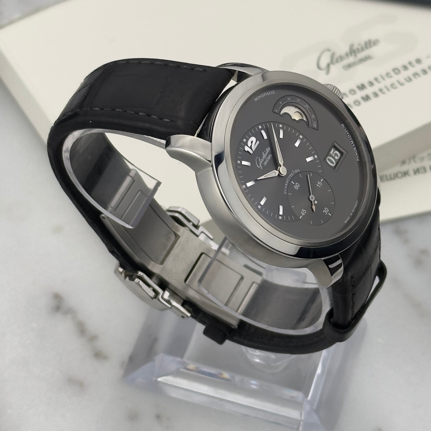 Glashütte Original PanomaticLunar | 1-90-02-36-12-05 | Full Set