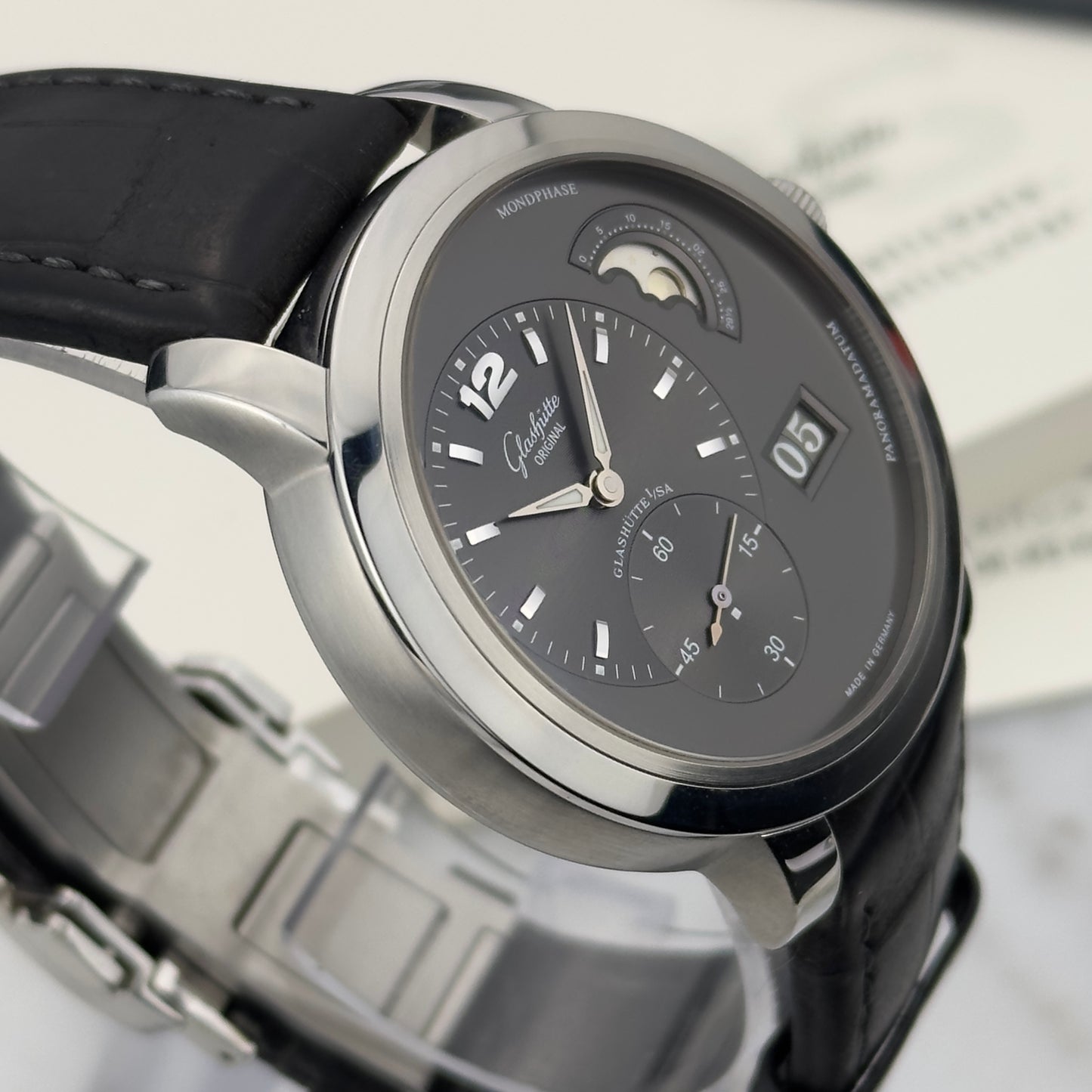 Glashütte Original PanomaticLunar | 1-90-02-36-12-05 | Full Set