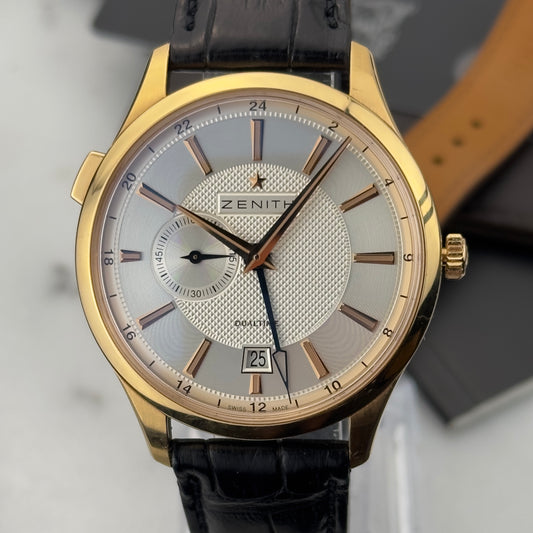 Zenith Captain Dual Time Rose Gold | 18.2130.682/02.C498 | Full Set
