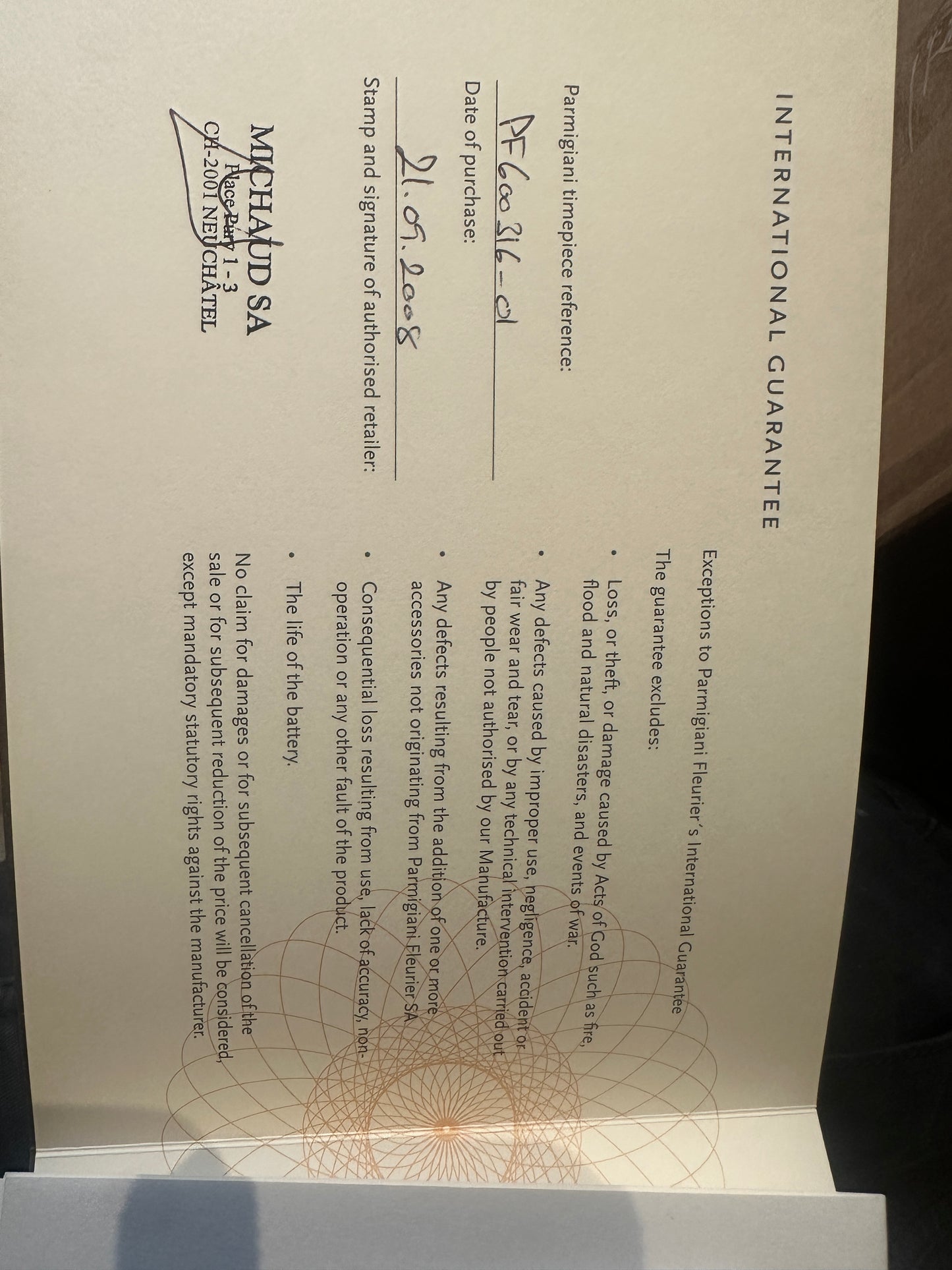 2008 Parmigiani Fleurier Kalpa Tonda 39 | PF600316.01 | Full Set