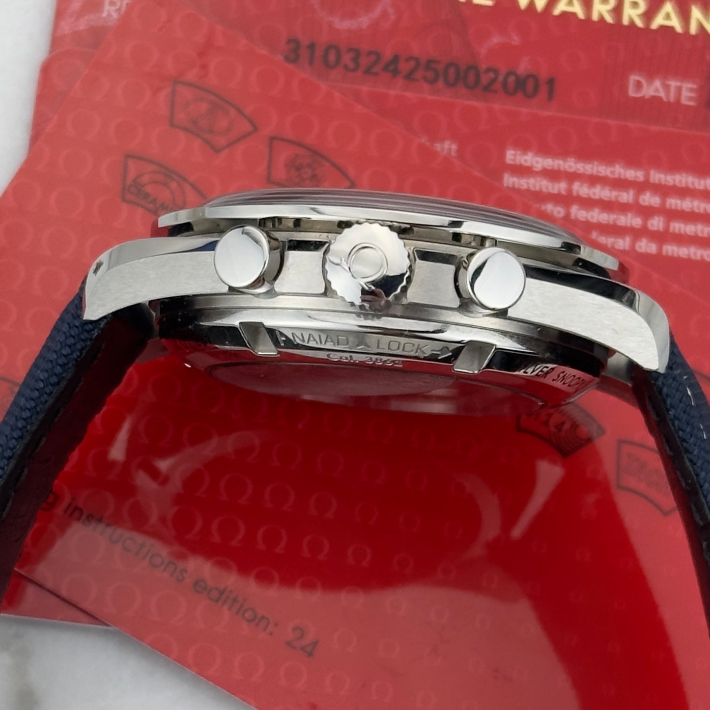 2021 Omega Speedmaster "Silver Snoopy Award" 50th Anniversary | 310.32.42.50.02.001 | Full Set