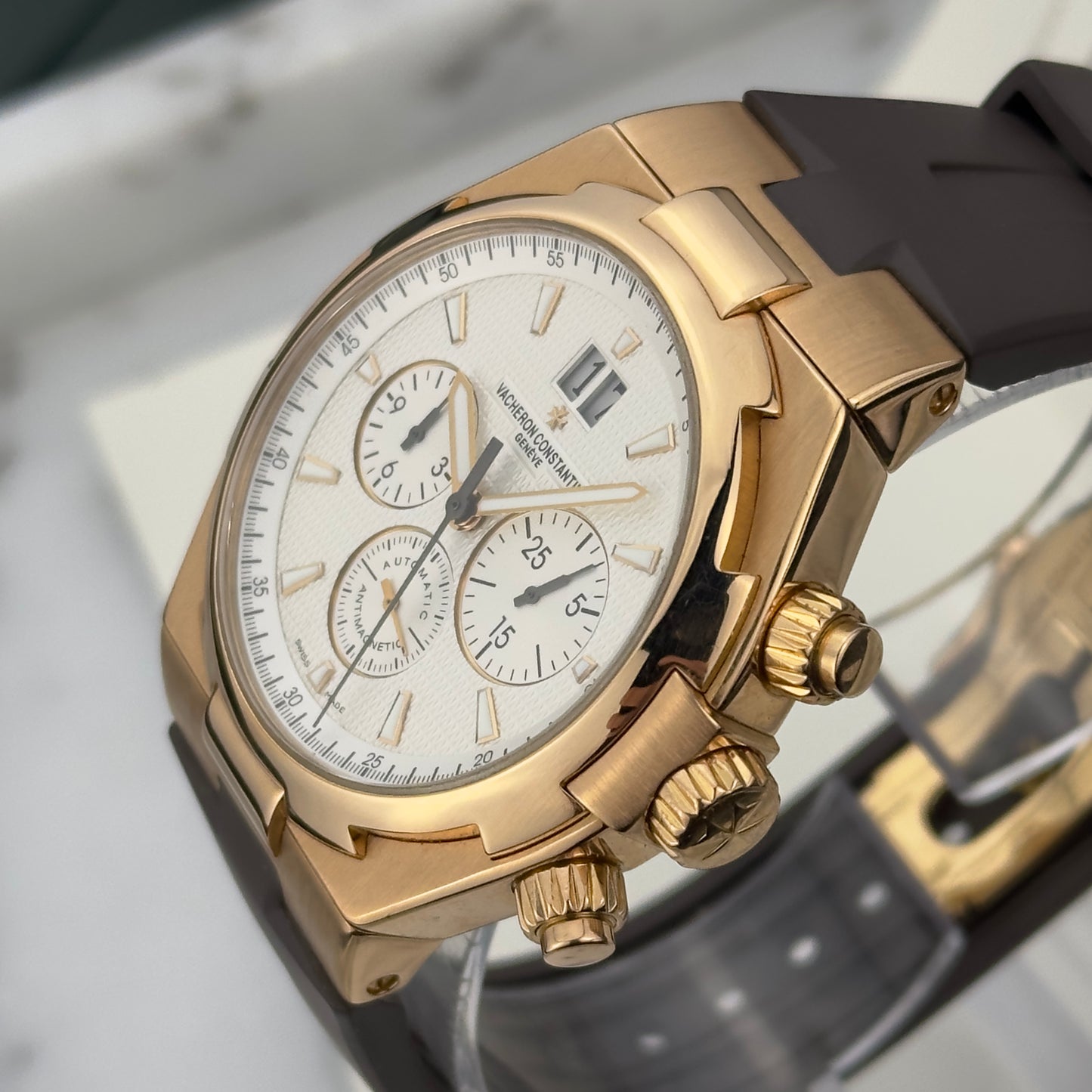 2013 Vacheron Constantin Overseas Chronograph Rose Gold | 49150/000R-9454 | Papers