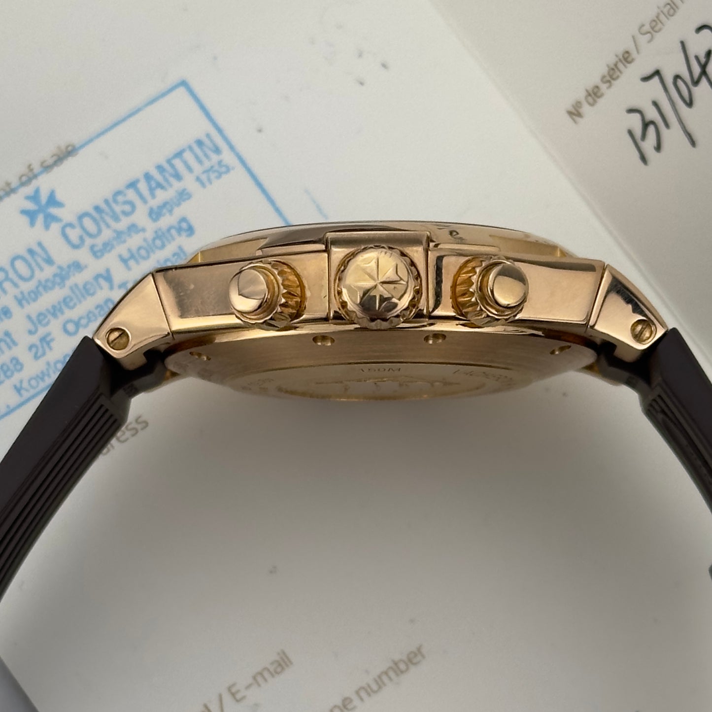 2013 Vacheron Constantin Overseas Chronograph Rose Gold | 49150/000R-9454 | Papers