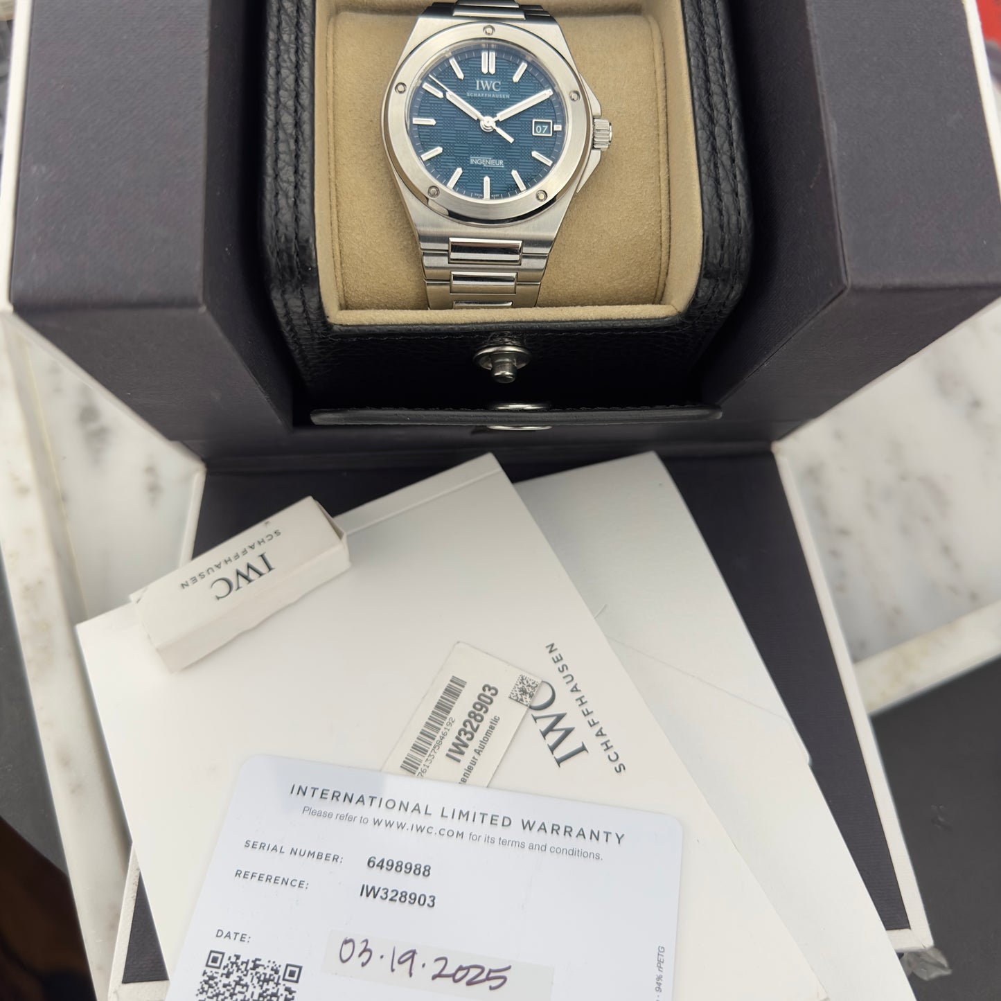 2025 IWC Ingenieur Aqua Dial | IW328903 | Full Set