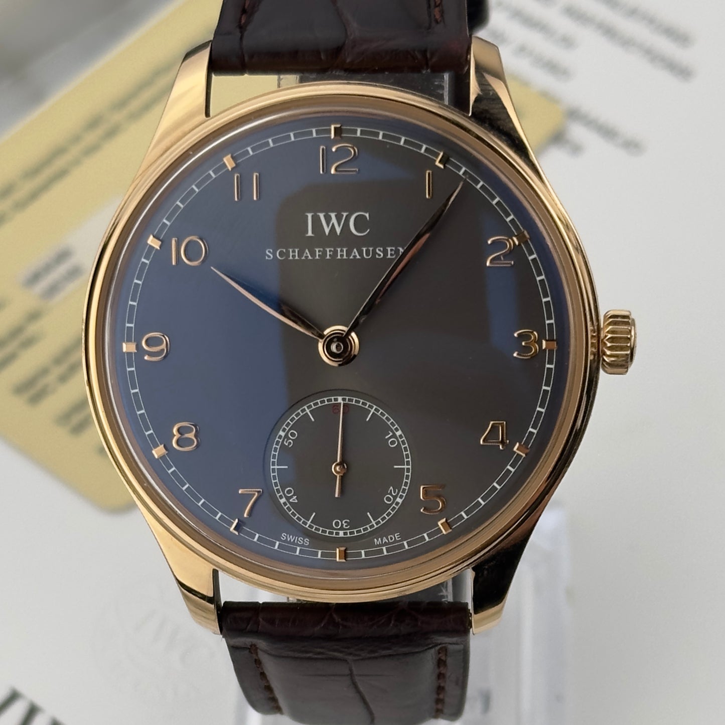 IWC Portugieser Hand Wound Rose Gold | IW545406 | Full set