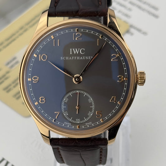 IWC Portugieser Hand Wound Rose Gold | IW545406 | Full set