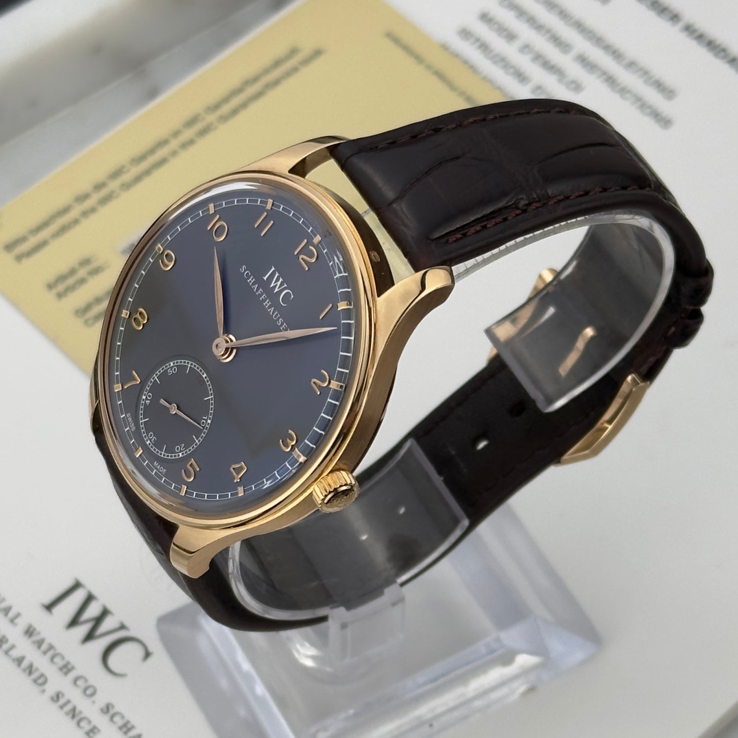 IWC Portugieser Hand Wound Rose Gold | IW545406 | Full set