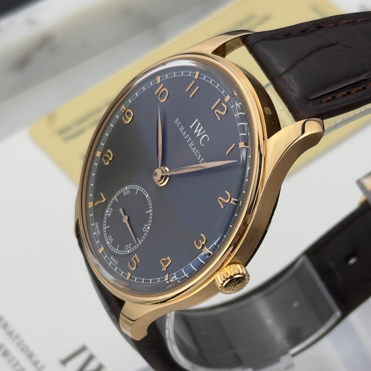 IWC Portugieser Hand Wound Rose Gold | IW545406 | Full set