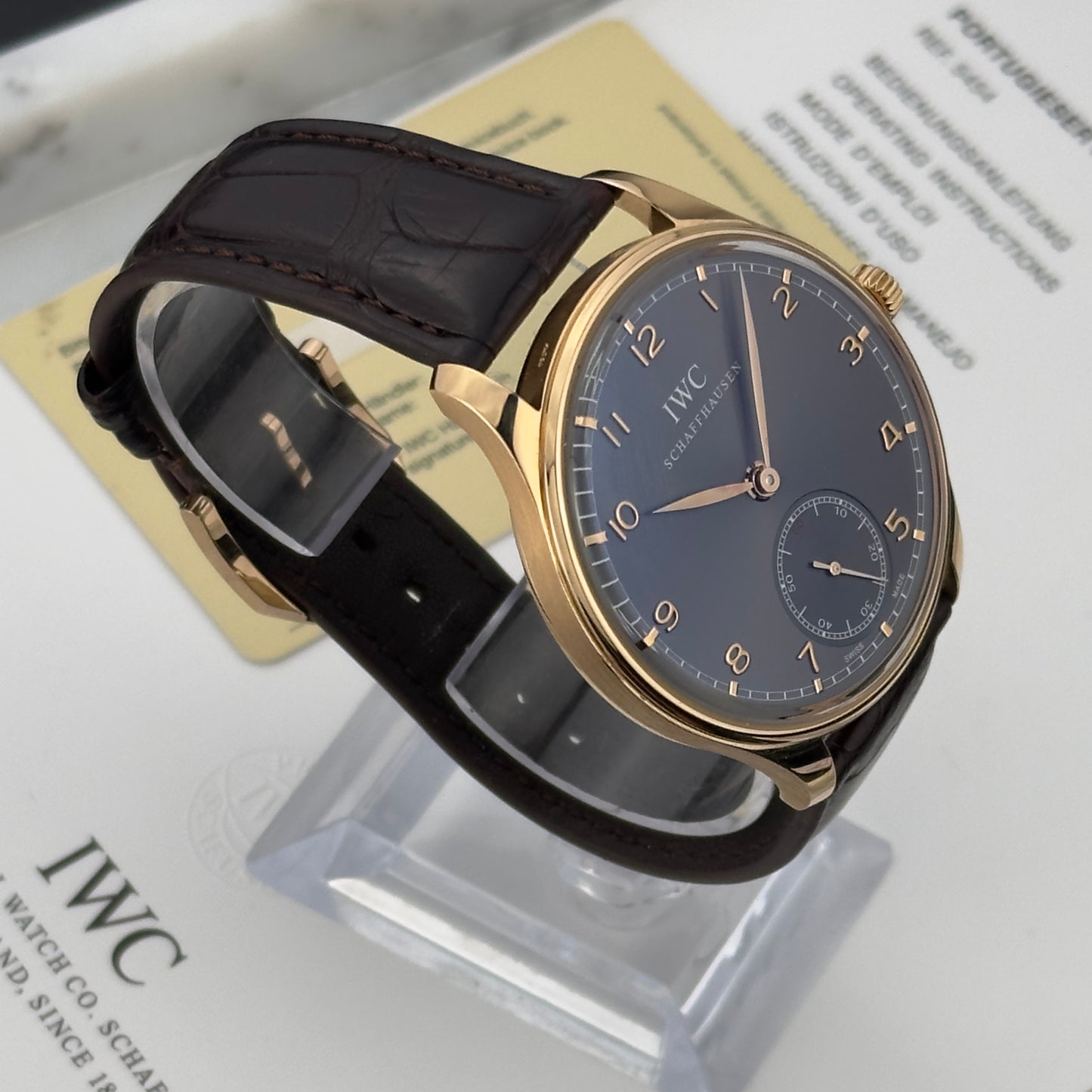 IWC Portugieser Hand Wound Rose Gold | IW545406 | Full set