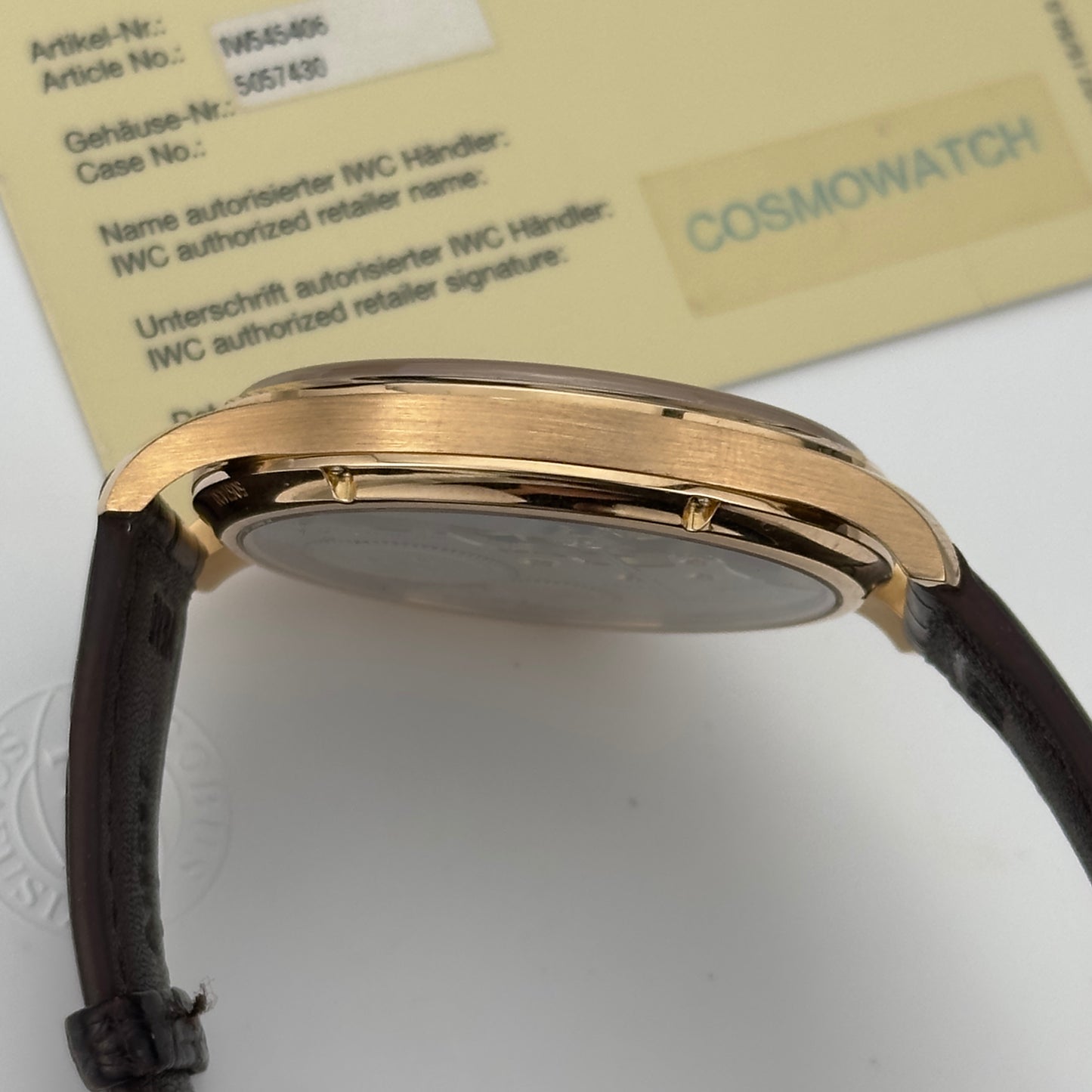 IWC Portugieser Hand Wound Rose Gold | IW545406 | Full set