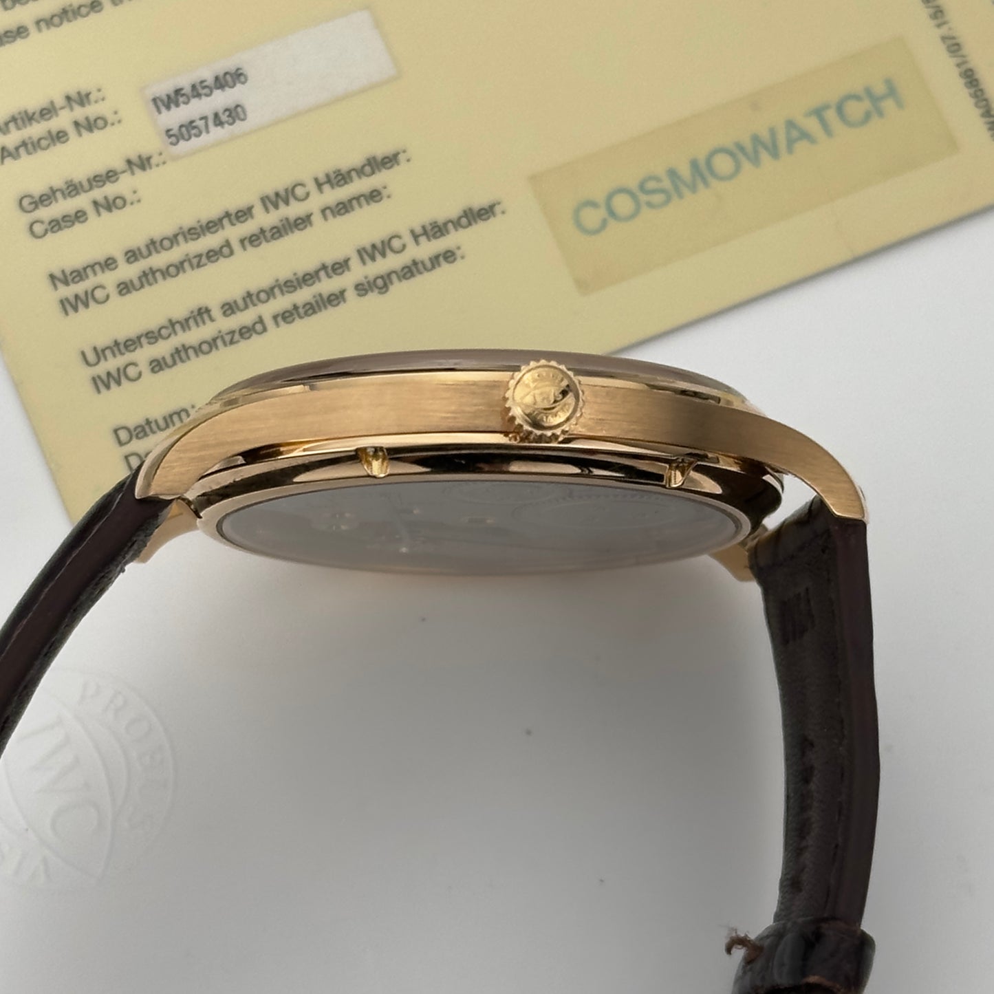 IWC Portugieser Hand Wound Rose Gold | IW545406 | Full set