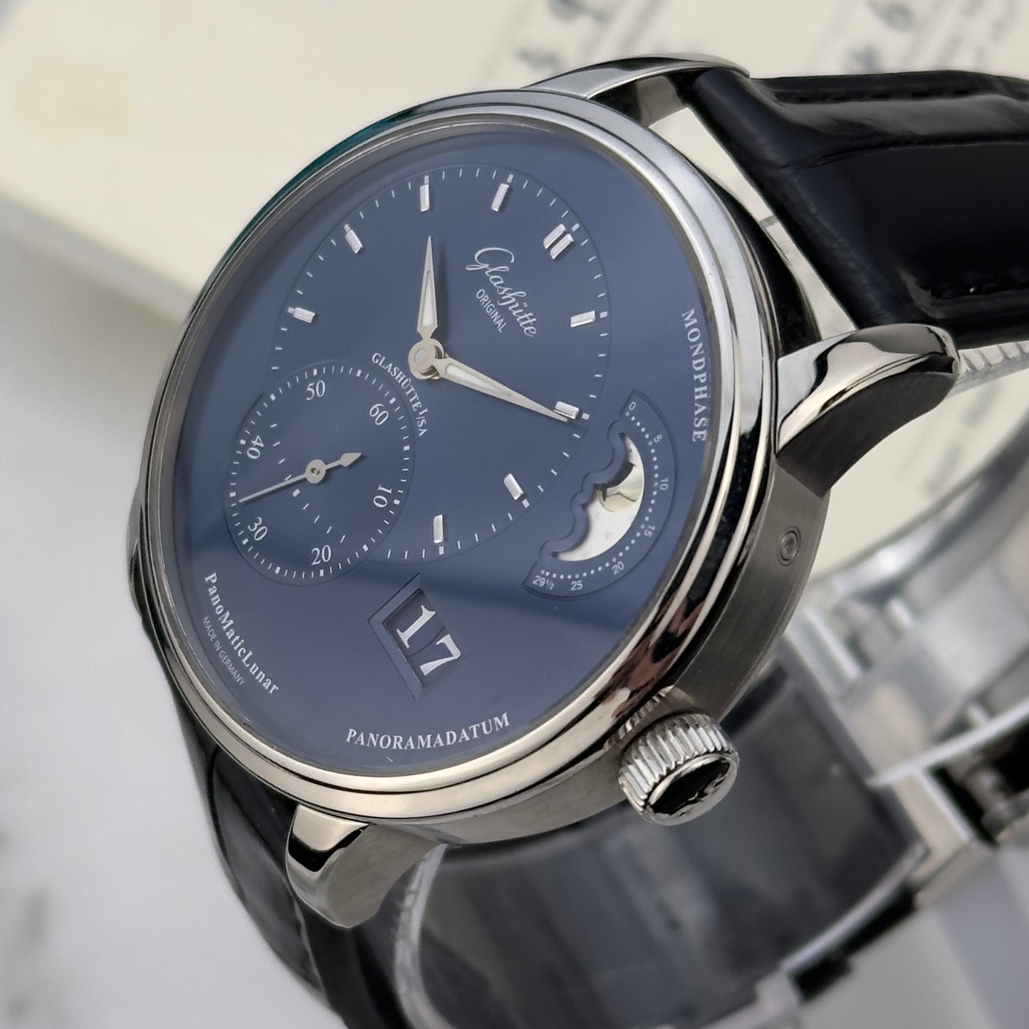 2021 Glashütte Original PanomaticLunar Blue | 1-90-02-46-32-61 | Full Set