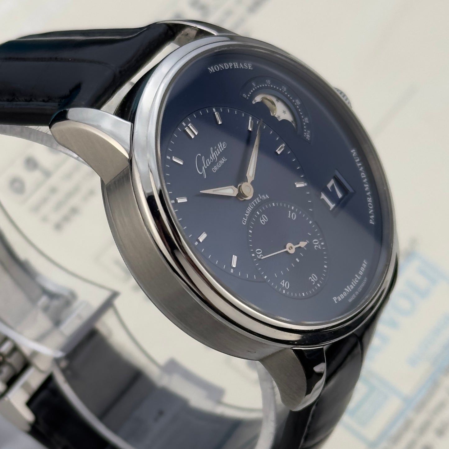2021 Glashütte Original PanomaticLunar Blue | 1-90-02-46-32-61 | Full Set