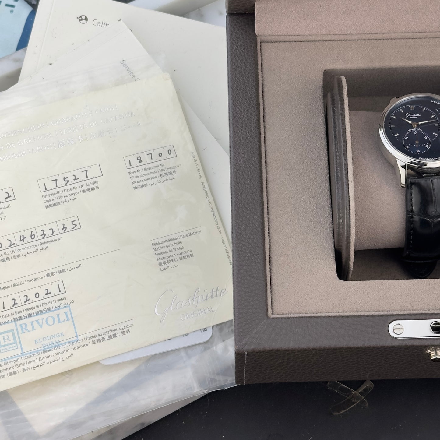 2021 Glashütte Original PanomaticLunar Blue | 1-90-02-46-32-61 | Full Set