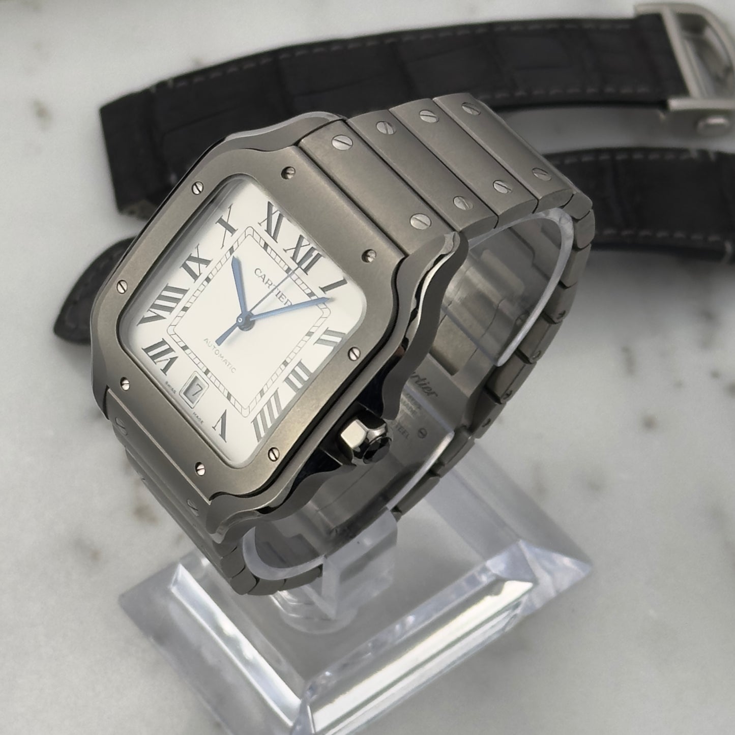 2025 Cartier Santos de Cartier Large Titanium | WSSA0089 | Under Warranty