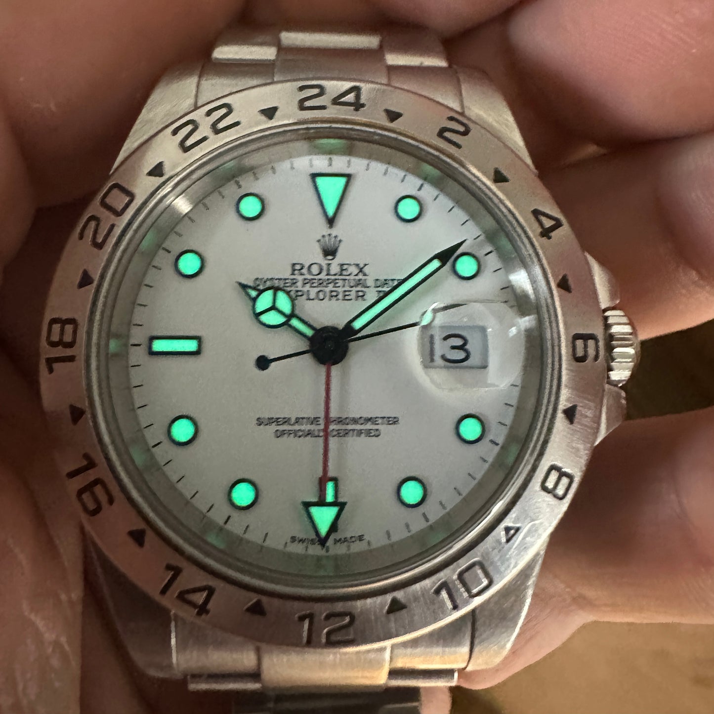 2001 Rolex Explorer II 16570 White Dial | Full Set