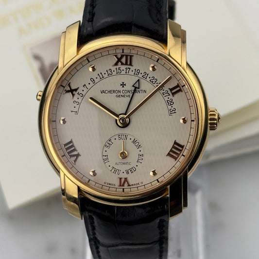 2000's Vacheron Constantin Patrimony 31 Day Retrograde Rose Gold | 47245/000R-8775 | Papers