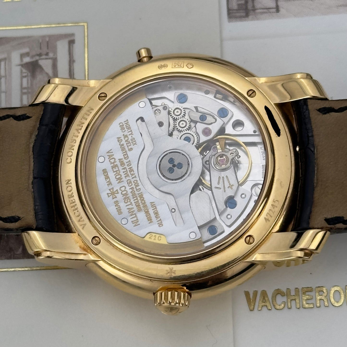 2000's Vacheron Constantin Patrimony 31 Day Retrograde Rose Gold | 47245/000R-8775 | Papers
