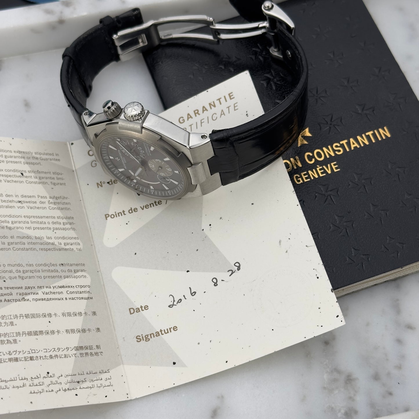 Vacheron Constantin Overseas Dual Time "Deepstream" | 47450/000W-9511 | 2016 | Box & Papers