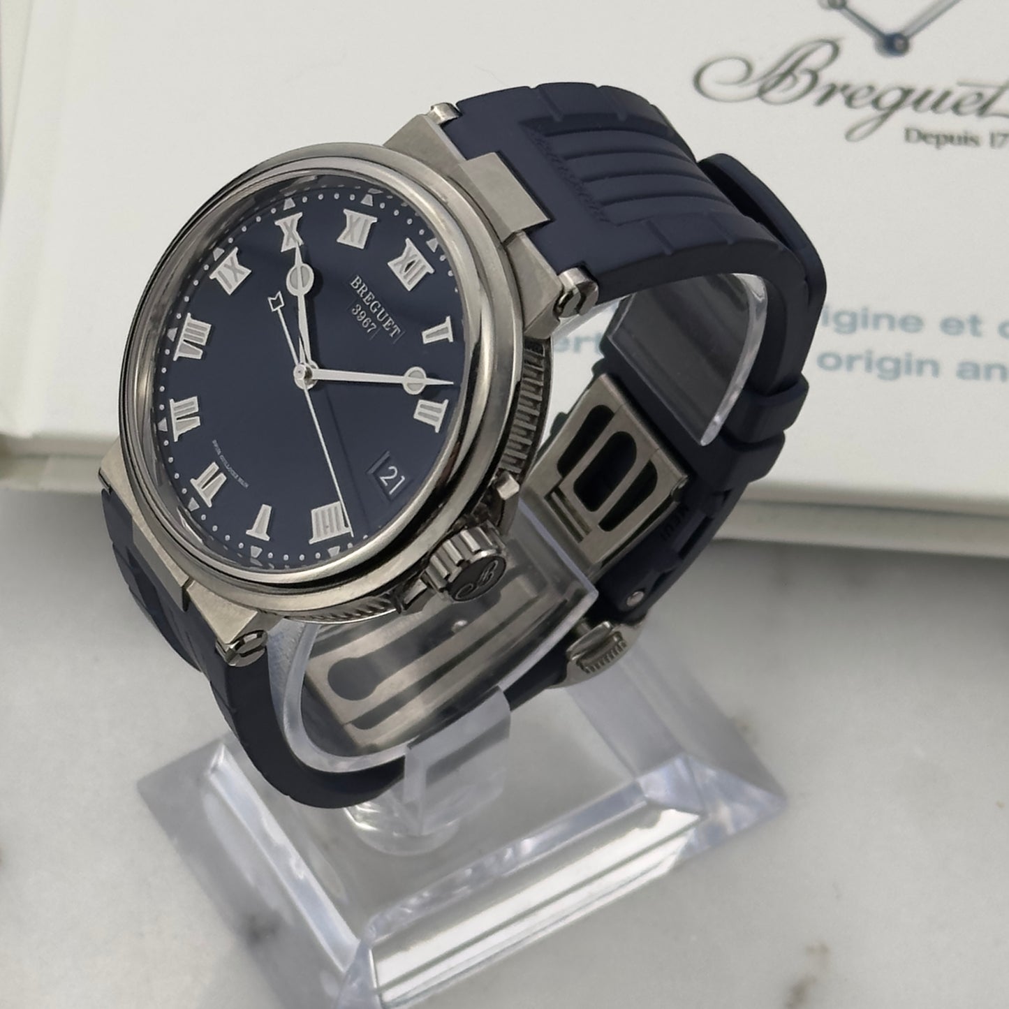 2024 Breguet Marine 5517 Blue | 5517TI | Full Set