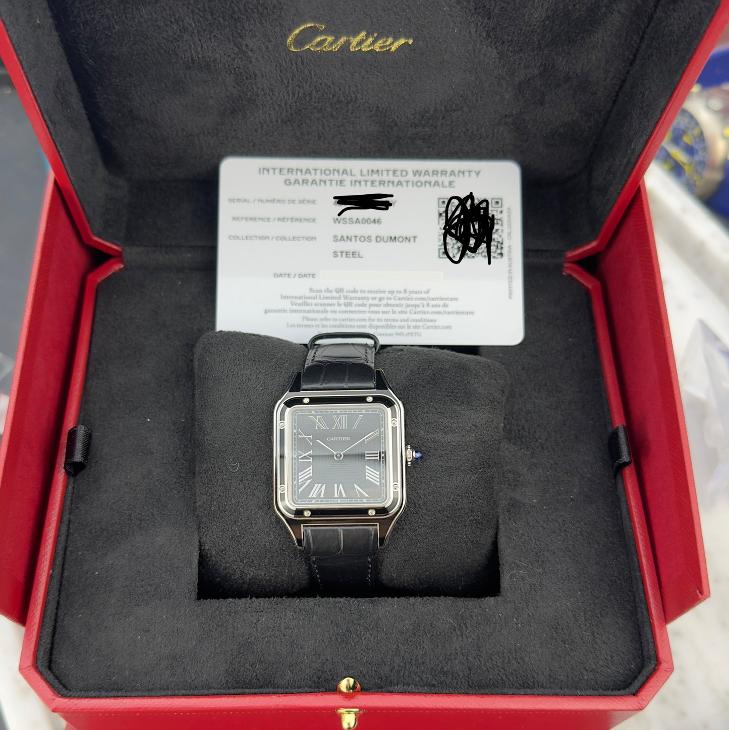 Cartier Santos-Dumont Large Model WSSA0046 | Full Set