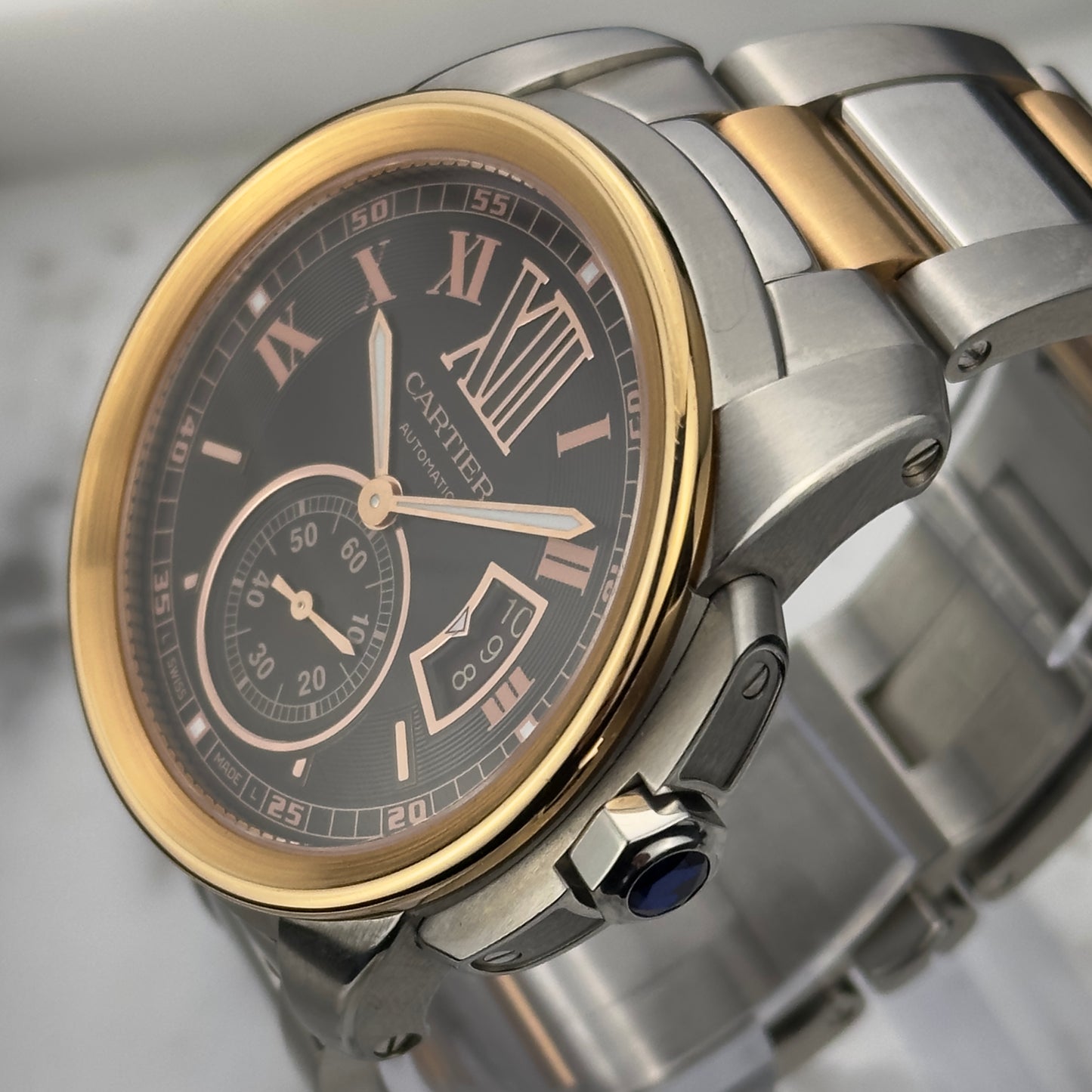 Cartier Calibre de Cartier Two-Tone Rose Gold | W7100050