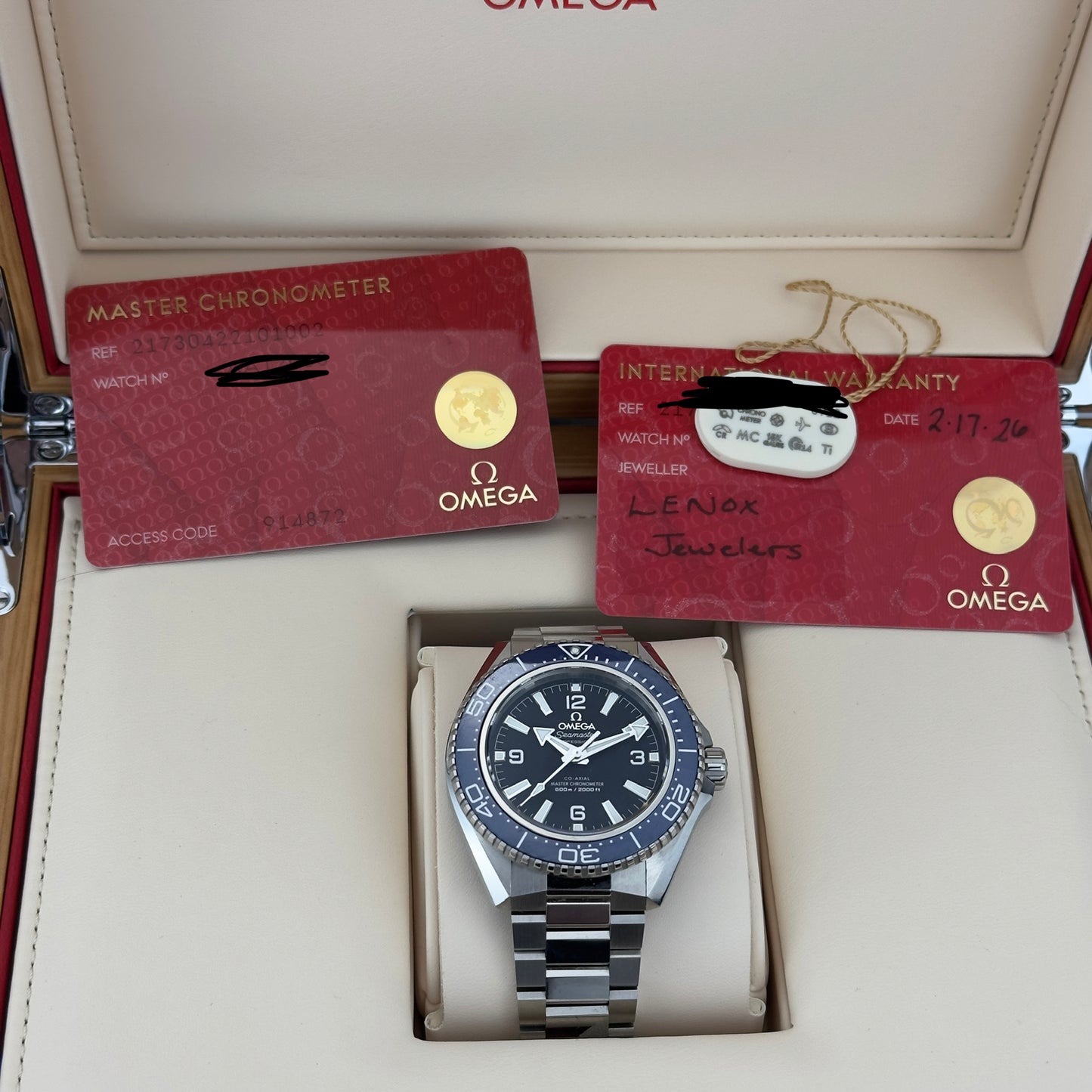 2026 Omega Seamaster Planet Ocean 600M | 217.30.42.21.01.002 | Full Set