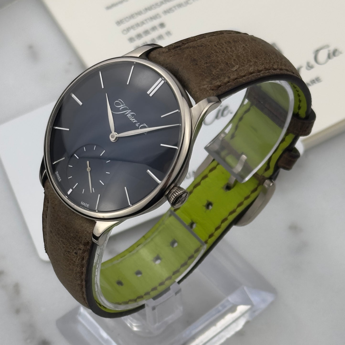2017 H. Moser & Cie Venturer Small Seconds White Gold | 2327-0202 | Full Set