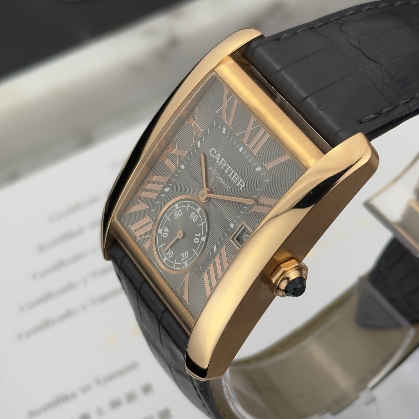 2017 Cartier Tank MC Rose Gold | WGTA0014 | Box and Papers