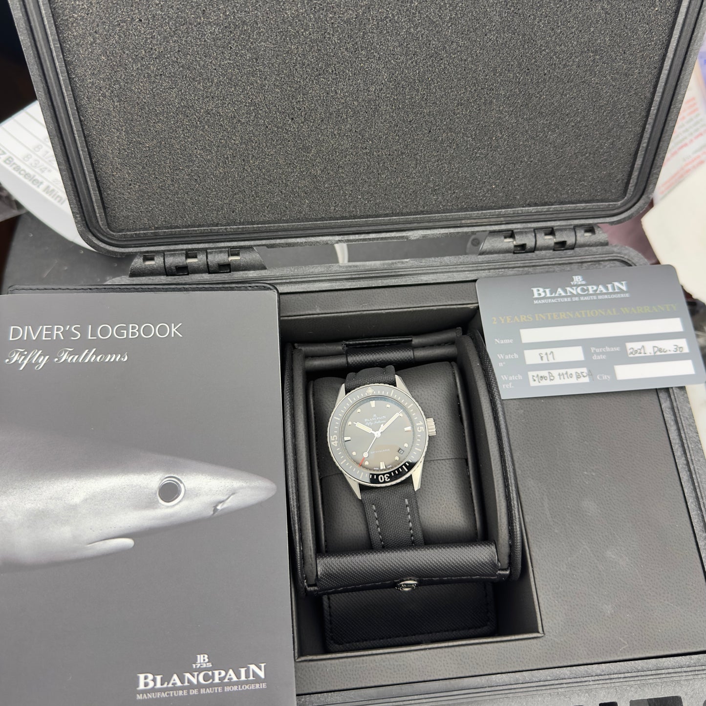 2021 Blancpain Fifty Fathoms Bathyscaphe | 5100B-1110-B52A | Full Set