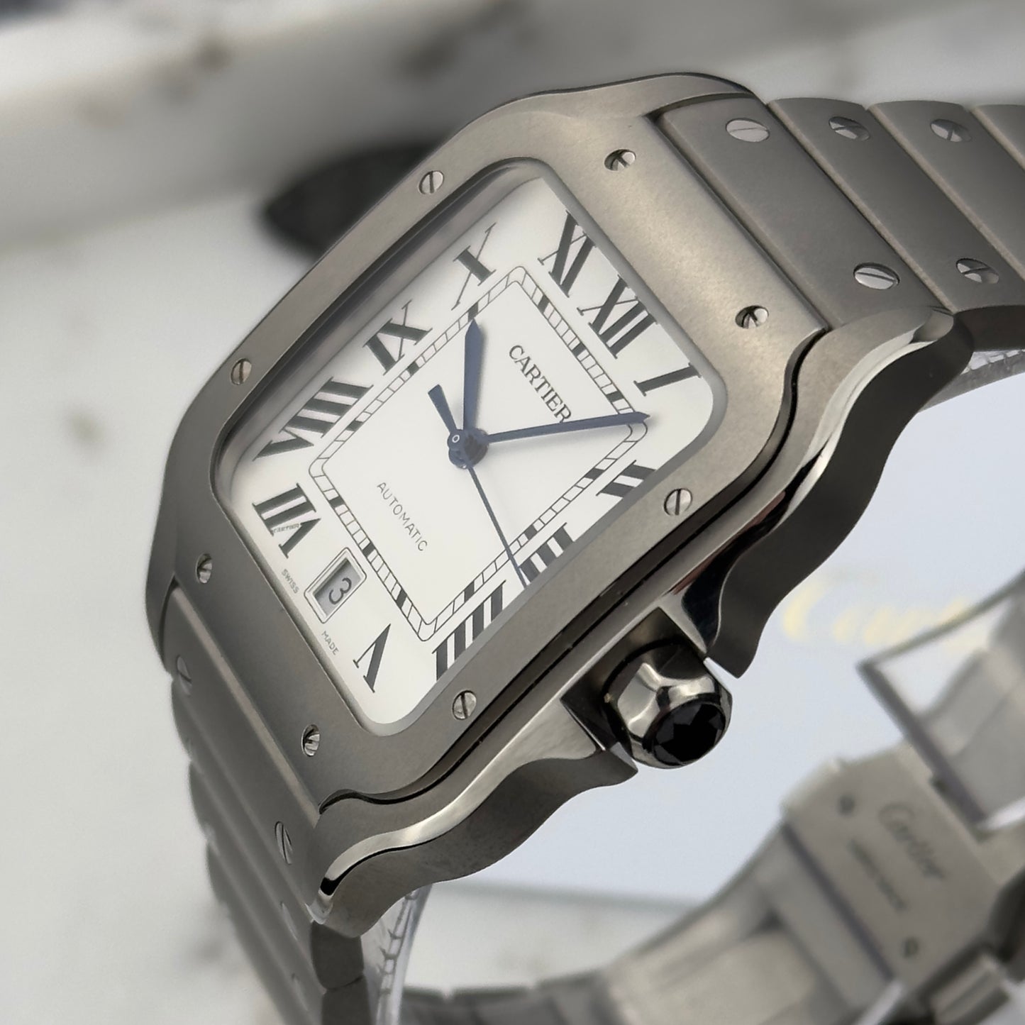 2026 Cartier Santos de Cartier Large Titanium | WSSA0089 | Full Set
