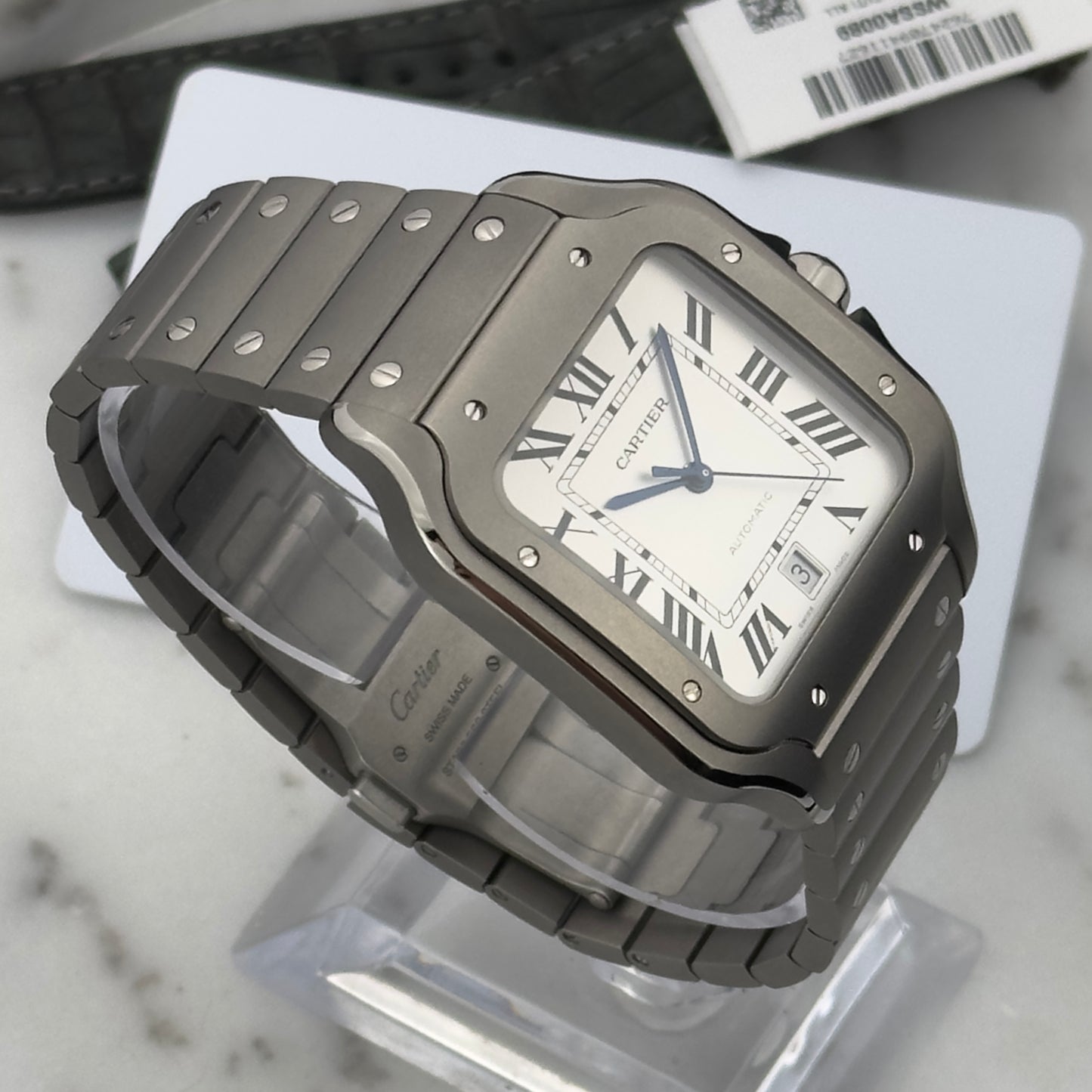 2026 Cartier Santos de Cartier Large Titanium | WSSA0089 | Full Set