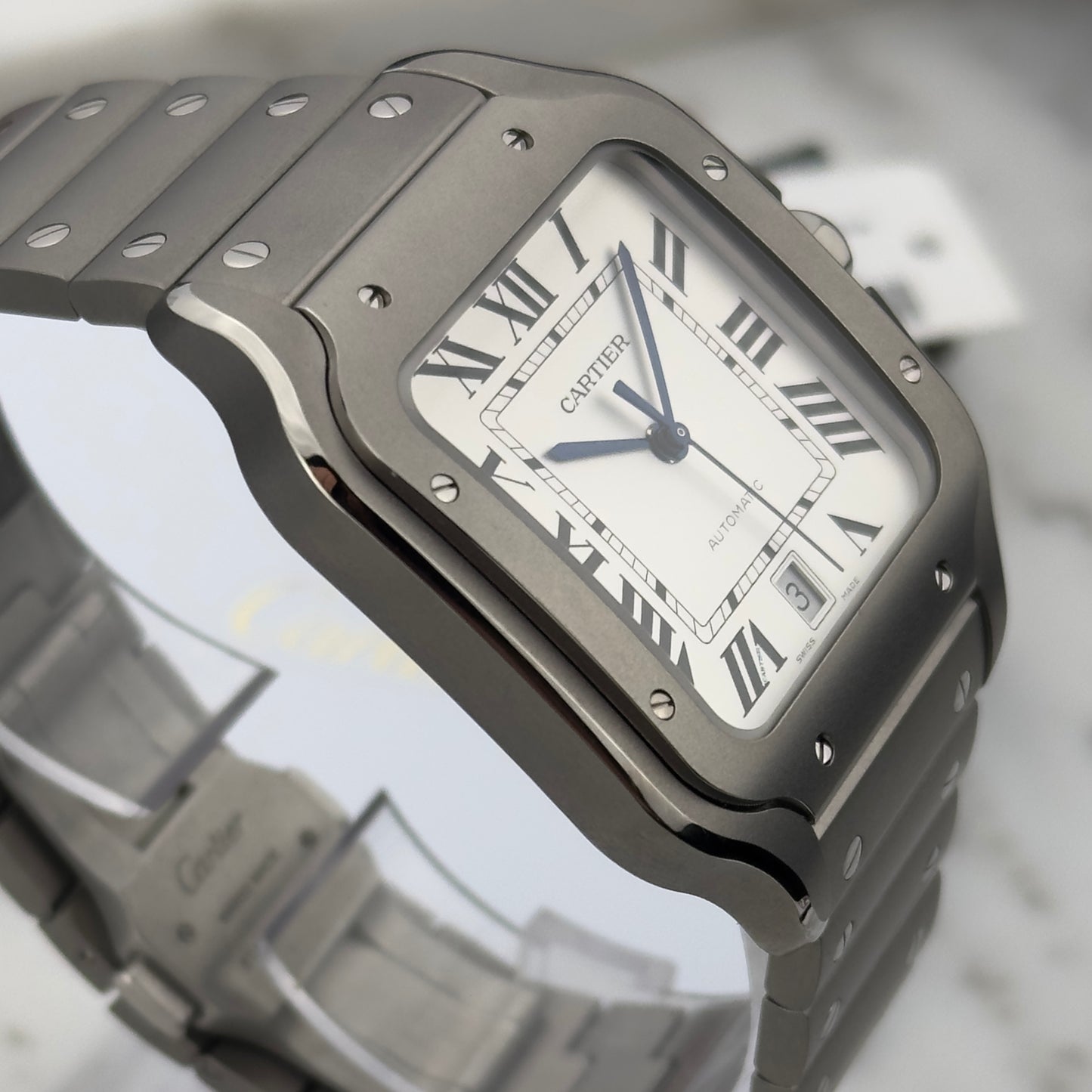2026 Cartier Santos de Cartier Large Titanium | WSSA0089 | Full Set