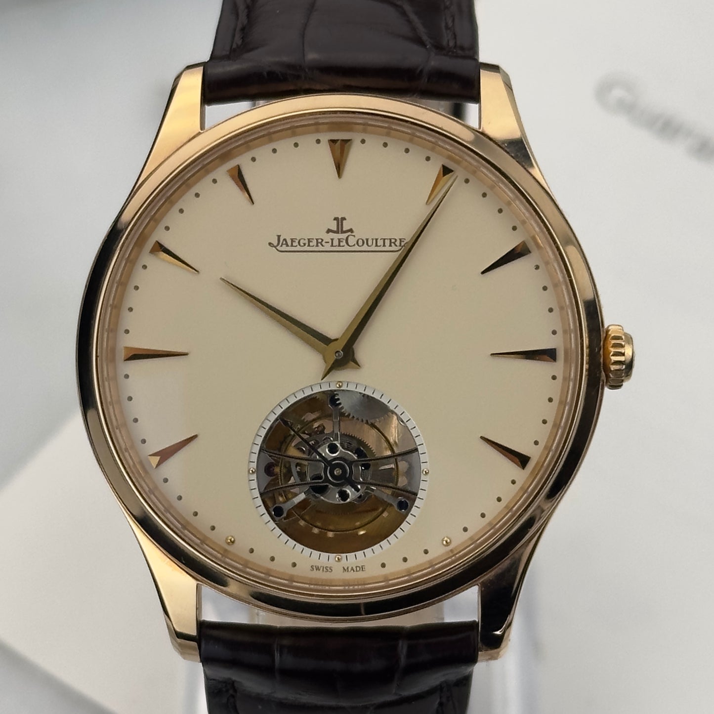 2014 Jaeger-LeCoultre Master Ultra Thin Tourbillon Rose Gold | Q1322410 | Box and papers