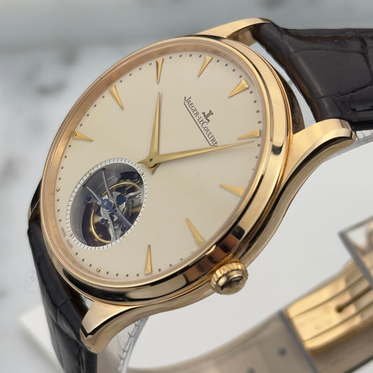 2014 Jaeger-LeCoultre Master Ultra Thin Tourbillon Rose Gold | Q1322410 | Box and papers