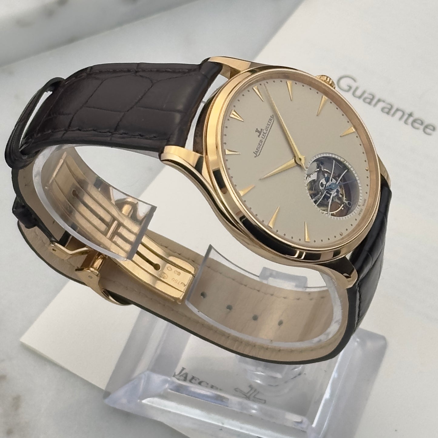 2014 Jaeger-LeCoultre Master Ultra Thin Tourbillon Rose Gold | Q1322410 | Box and papers